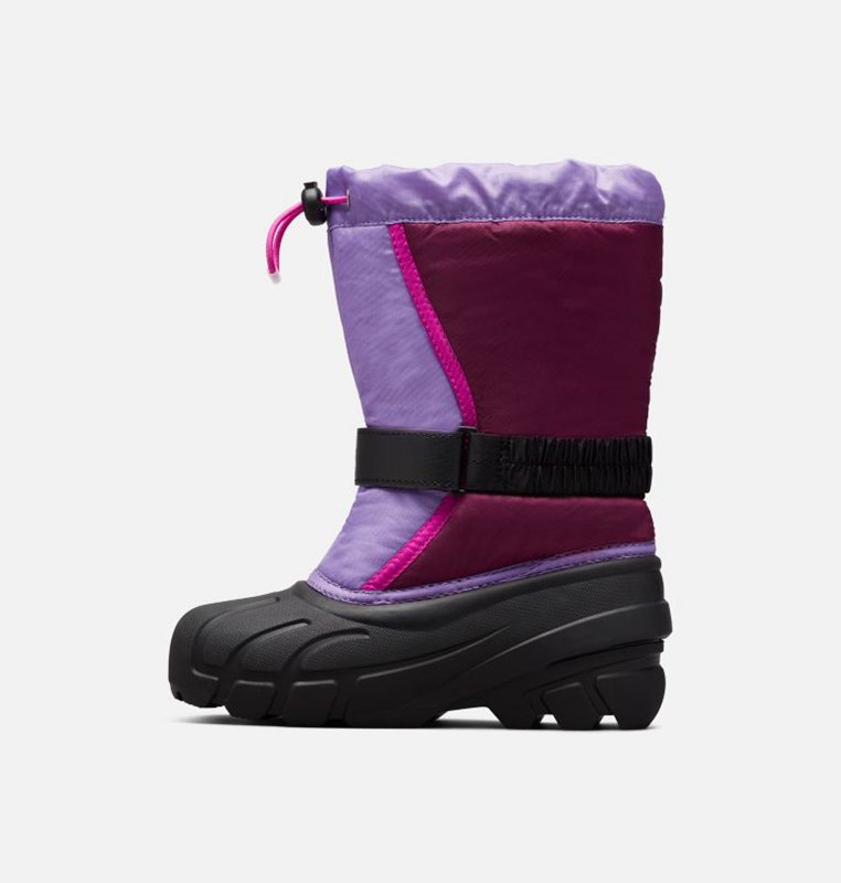 Sorel Youth Flurry™ - Kids Snow Boots Purple/Black - 423076LSA